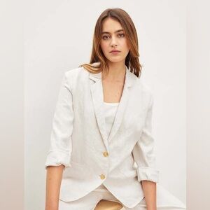 Frnch White Blazer Size Small